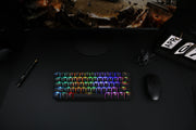 Anne Pro2 60% mechanical keyboard - black base gaming setup